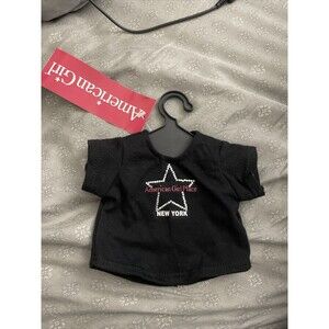 NWT RETIRED American Girl Place New York Black Shirt Star Sparkle Doll Clothes